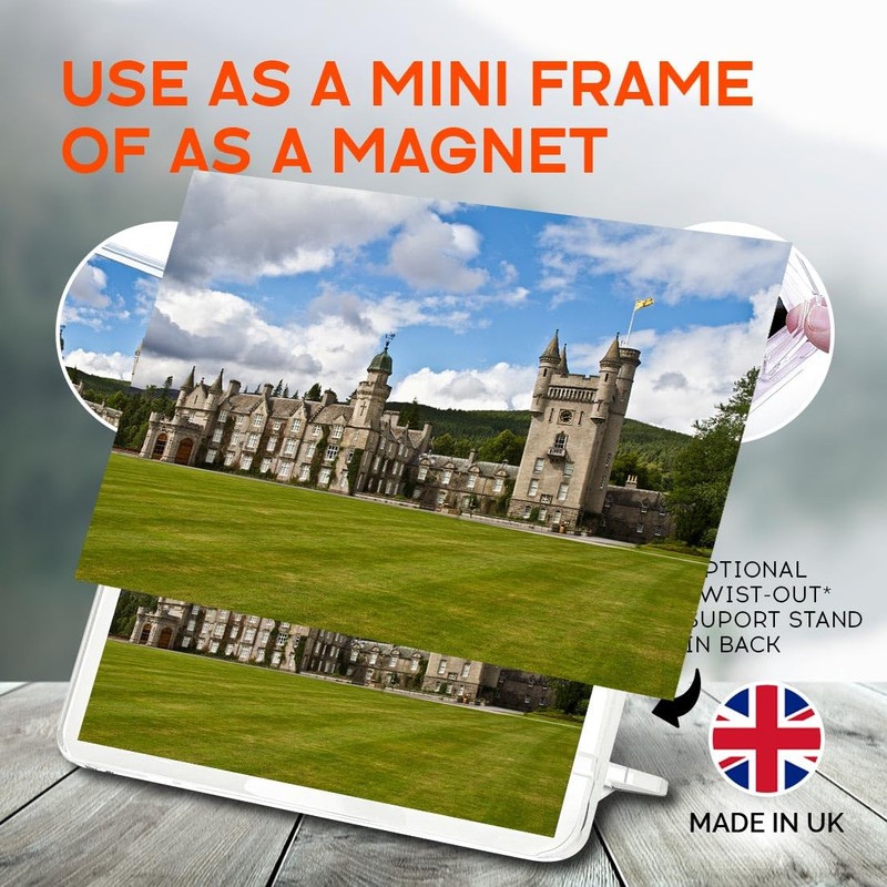 Classic Rectangle Magnet with Stand - Balmoral Castle Aberdeen Scotland