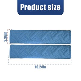 Zpana Car Seat Belt Pad, 2PCS Vehicle Seatbelt Strap Cover for Comfortable Driving, Soft Auto Interior Shoulder & Neck Cushion Protection Decor Accessories, Universal for SUV Sedan Trucks(Blue)