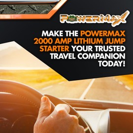 PowerMax 2000 Amp Lithium Jump Starter