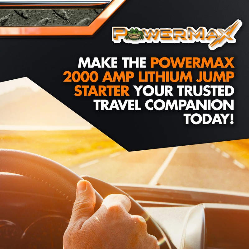 PowerMax 2000 Amp Lithium Jump Starter