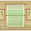 Today's Curtain Medallion Macramé Tier 24",Ecru, 35W x 24L