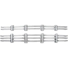 Brighter Design Grille Insert fits Chevy Silverado Z71 2014-2015 [2p Chrome ABS] Premium FX