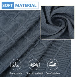 hyha Jacquard Couch Cushion Covers, Magic Sofa Slipcovers Washable, Diamond Lattice, Stretch Covers for 2 Cushion Couch for Sectional Sofa (2 Pieces, Grey)