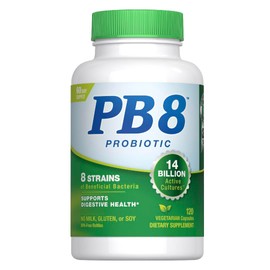 Nutrition Now PB 8 Probiotic Acidophilus For Life* Vegetarian Dietary Supplement for Men and Women, 120 Count