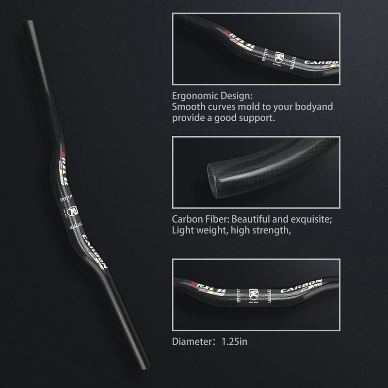 mtb carbon handlebar risers 620 carbon handlebars 31.8 bike handlebar