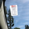 Car Check Printer Service Reminder Stickers, Check Your Oil Text