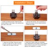 sourcing map 4Pack Magnetic Touch Latches, Push to Open Magnet