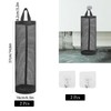 ZPLASK 2 Pcs Plastic Bag Holder, Carrier Bag Storage with