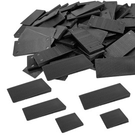 50Pcs Multi Purpose Furniture Plastic Shims Rubber Shims for Leveling Home Improvement DIY Levelers for Table, Toilet, Hot Tub and Furniture (Size 2(Size See Details))