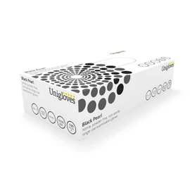 Unigloves Black Pearl Powder-Free Disposable Nitrile Examination Gloves (Small)