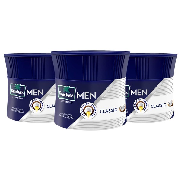 Parachute Advansed Men Hair Cream,Classic 100 gm (Pack of 3)