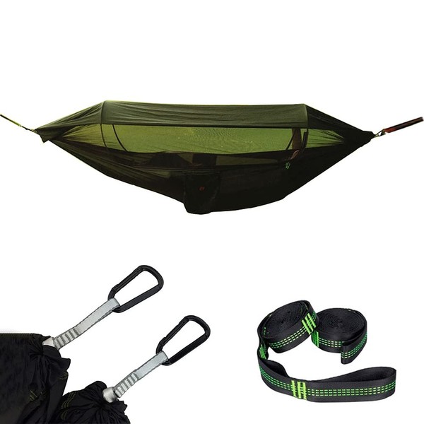 Camping Hammock with Mosquito/Bug Net with Rain Cover, Hanging Hammocks