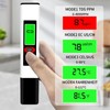 3in1 TDS Messgerät mit EC sowie Temperatur Meter, Digitaler Wasserqualität-Tester,
