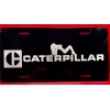 Laser CAT Caterpillar Girl laser engraved black license plate