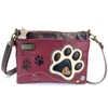 CHALA Mini Crossbody/Purse with Convertible Strap Stylish, Compact, Versatile, Burgundy-
