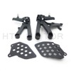 HTTMT MT390-018- Black Front Rider Foot Pegs Bracket Compatible with