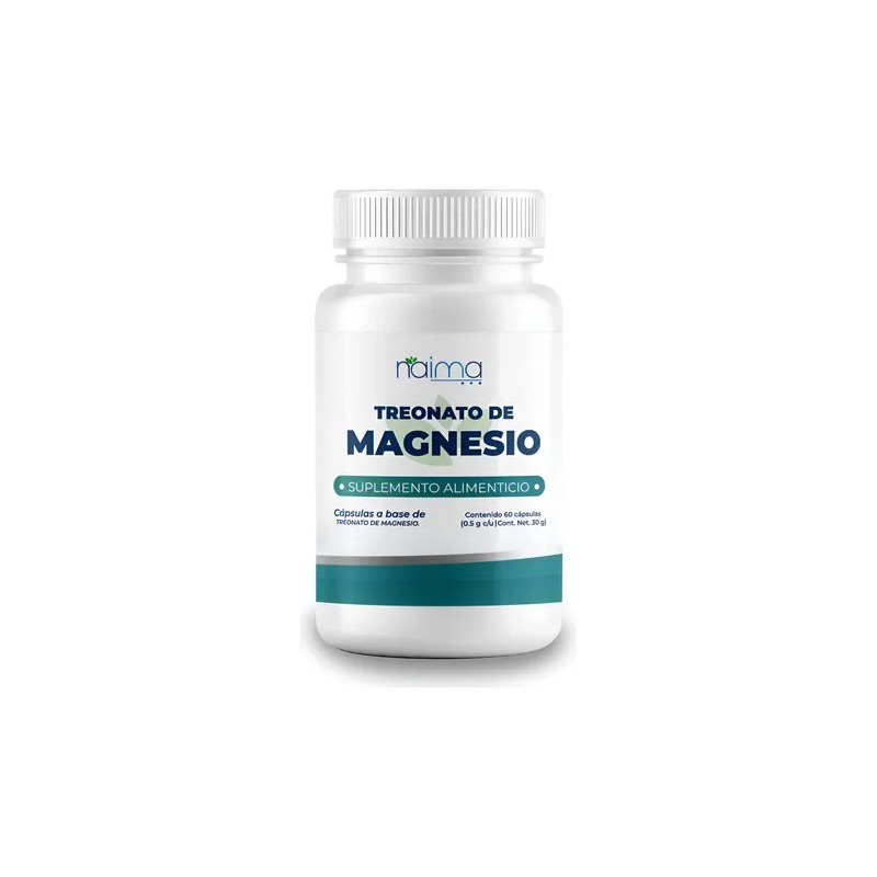Magnesio Treonato 1000mg Cápsulas Sabor Alta Absorción Unidades