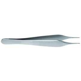 Adson 0-9348-01 Micro Tweezers, No Hook, Grooved