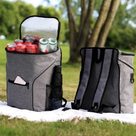 ELEGANT CHOISE Oxford Cooler Backpack Insulated Waterproof Backpack Cooler Bag for Lunch Picnic