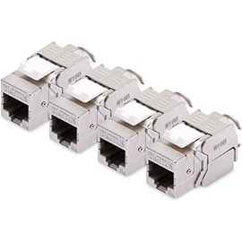 4x Assmann Digitus Professional Cat 6A Keystone Module DN-93615 Shielded Tool-Free Mounting Connection