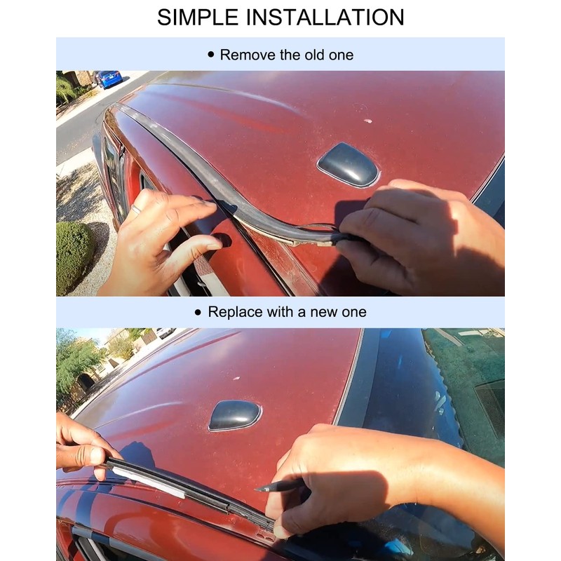 Roof Drip Molding Fit for Toyota Tundra Double Cab 2007-2020,