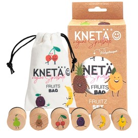 KNETÄ Fruitz Wooden Stamp Set, Gift Idea for Children, Kneading Tool, Dough Accessories