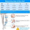 Medical Grade Knee-High Anti-Embolism Compression Socks(Pair), 15-20mmHg Graduated Pressure, Ted