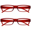 Die Lesebrille Unternehmen Rot Leicht Komfortables Leser Wert 2er-Pack Herren