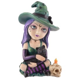 Cosplay Kids Witching Hour - Made of Artificial Stone, Hand Coloured, by Veronese