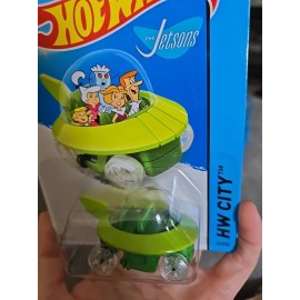 Hot Wheels 2014 Hot Wheels ~ The Jetsons Capsule Car ~ HW City ~ 90/250 ~ Hanna-Barbera!!!