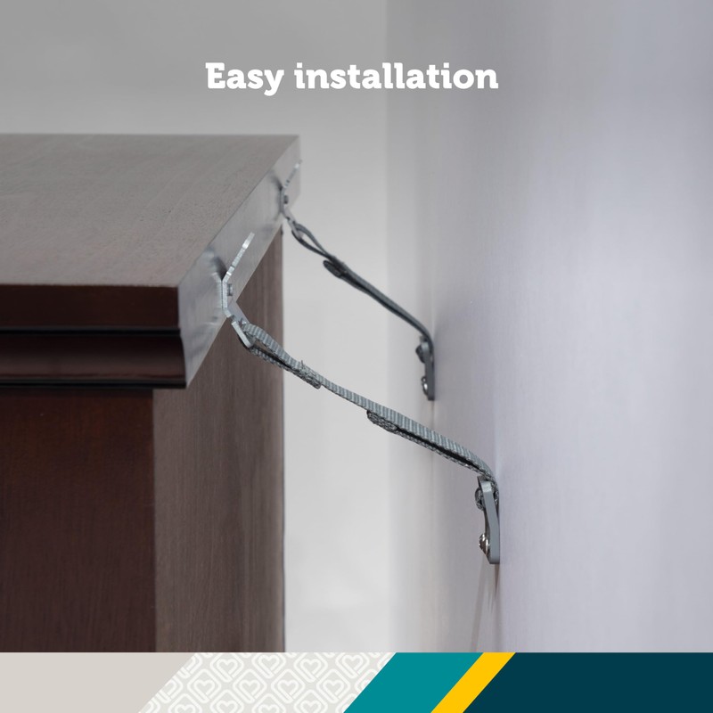 Safety 1st Furniture Strap, 4PK, One Size, Black, 4 Straps