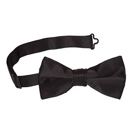 Tuxedo Solid Color Bow Tie, Black, One Size