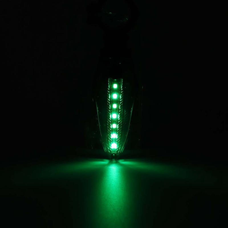 One Pair Waterproof LED Bicycle Handlebar Grips Light Anti thief