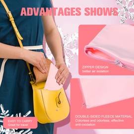 Sanwuta 8 Pcs Zippered Silver Storage Bags Anti Tarnish Silver Pouches Keeper Jewelry Storage Protector Bags(7.9 x 7.9 Inch,Navy Blue)