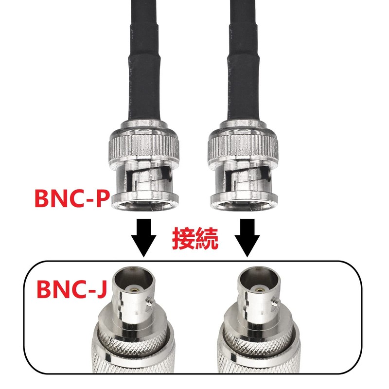 BOOBRIE BNC Antenna Cable BNC-P to BNC-P Connector 50 Ohm