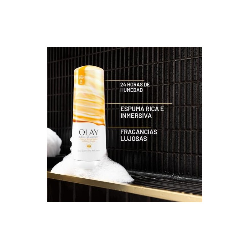 OLAY, Jabón Líquido Corporal, Hidratación con Vitamina B3, Notas de