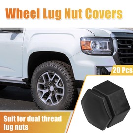 uxcell 20 Pcs Wheel Lug Nut Covers for Land Rover Range Rover Sport 2006-2013 for Buick Regal 2015-2017 Truck Lug Nut Cap Covers 22mm Black Anti Scratch
