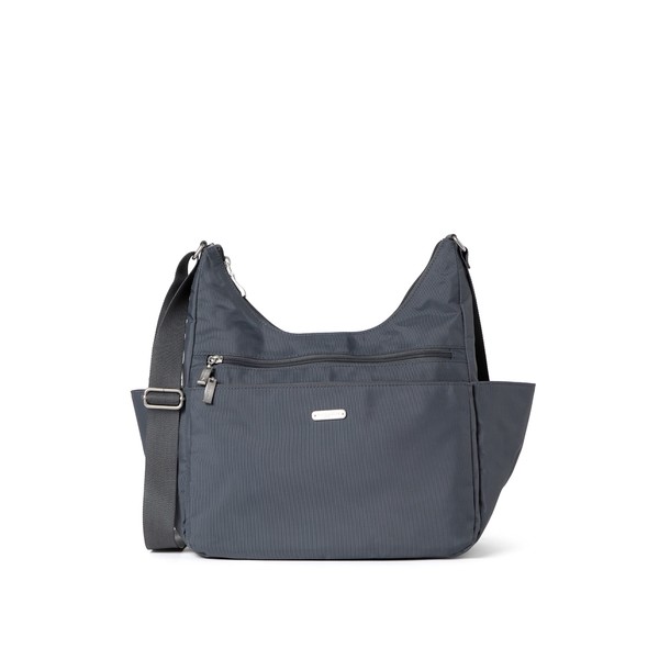Baggallini Essential Hobo Crossbody Bag for Women - Built-in RFID