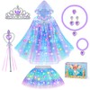 DOLNOW Princess Dress Up for Girls, Light up Princess Cape