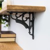 Victorian Style Yorkshire Shelf Brackets Antique Cast Iron - Pair