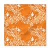 Ambesonne Orange Dog Bandana, Japanese Tree Birds Art, 22" X