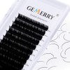 Gemerry Single Eyelash Extension Classic Thickness 0.07/0.15/0.18/0.20 mm C/D Curl, Individual Eyelashes, Natural, 8-25 mm