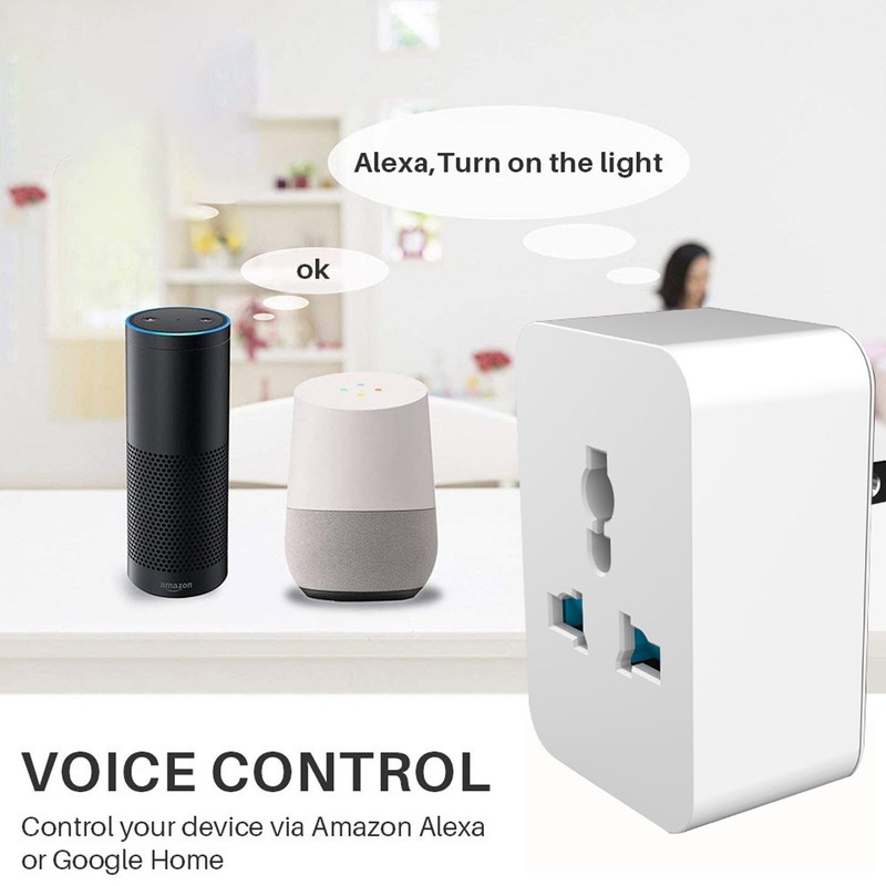 10A WiFi Smart Socket APP Control Bluetooth Transfer Outlet Wireless