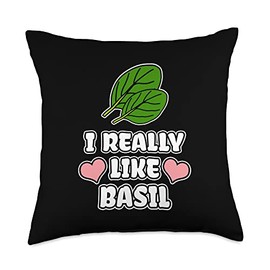 I Really Like Basil Throw Pillow