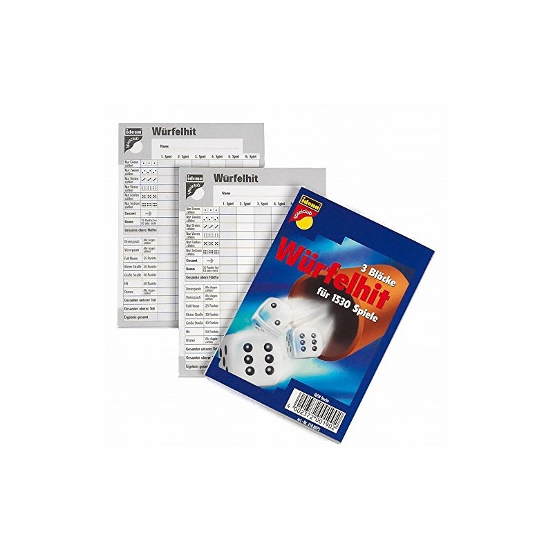 Idena 6100075 – Dice hit 3 blocks (2 x 3