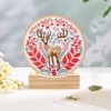 Chunful 6 Pcs Embroidery Hoop Display Stand Wooden Embroidery Frames