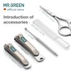 MR.GREEN Set de Manicura Colorido, Práctico Kit de Pedicura, Cortaúñas,