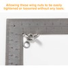 Lyeteung 40 pieces M5 wing nut, stainless steel wing groove,