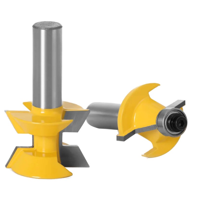 Gasea 1/2 Inch Shank 120 Degree Tongue Groove Router Bit