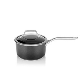 TECHEF - Onyx Collection - 2-quart Saucepan with Glass Lid, coated with New Teflon Platinum Non-Stick Coating (PFOA Free) (2-quart)